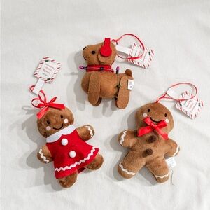 Target Bullseye’s Playground 3-piece Fabric Gingerbread Christmas Tree Ornaments
